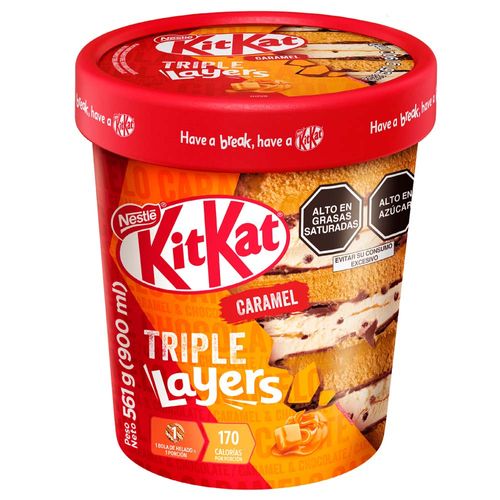 Helado KIT KAT Caramel Pote 900ml