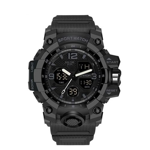Reloj Hombre Deportivo SANDA 6030 Negro Digital-Análogo