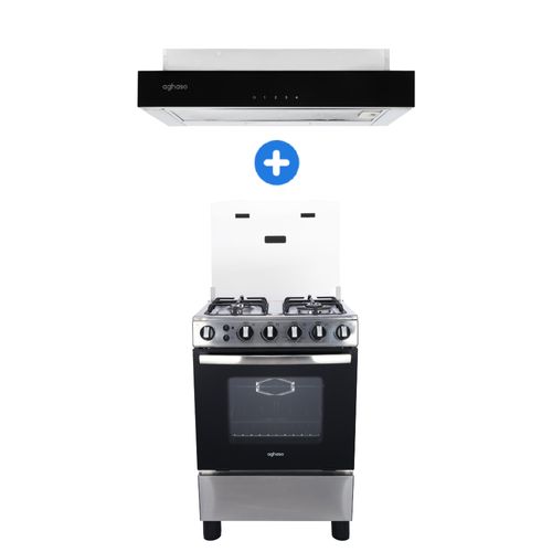 COMBO: COCINA AGHASO PREMIUM GN + CAMPANA EXTRAIBLE PREMIUM 60 CM
