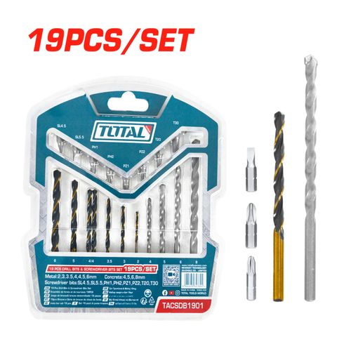 Set de Broca para Metal y Concreto + Puntillas 8 piezas Total SKU: TACSDB1901