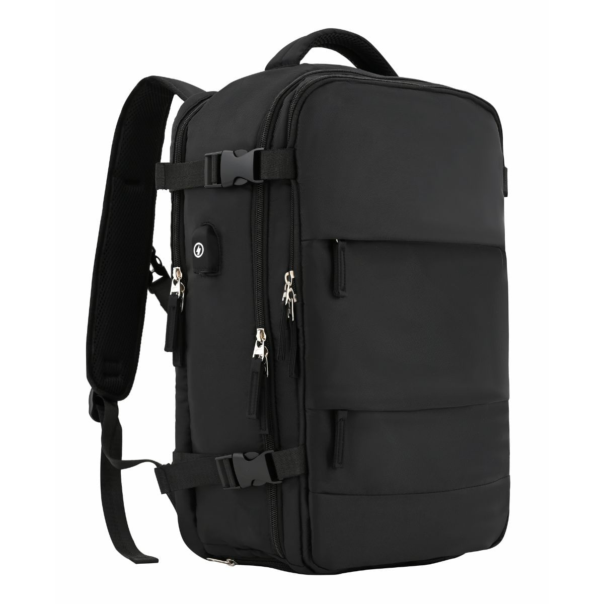 MOCHILA VIAJERA BASICA NEGRO