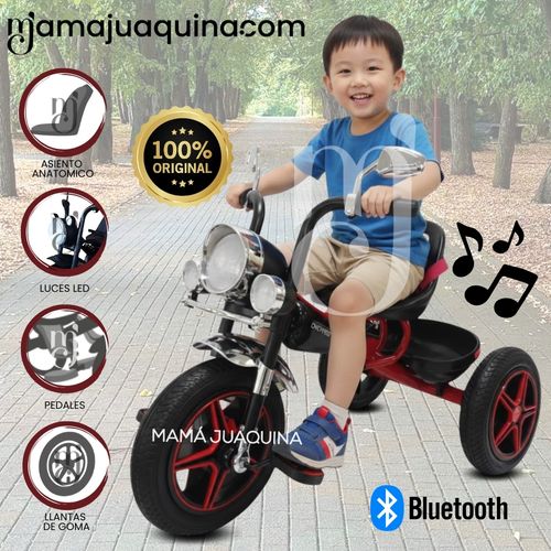 Triciclo Chavito Musical «CHOPPEER» con Bluetooth Rojo