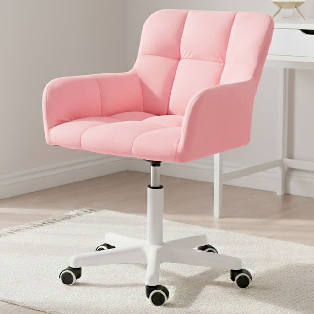 Silla Giratoria de Escritorio Oficina Buckingham Curve Rosado