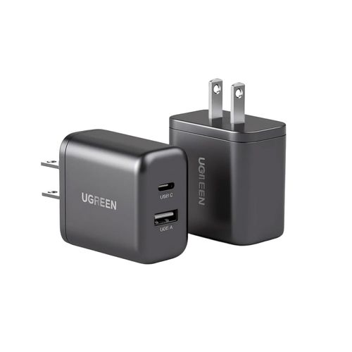 Cargador Ugreen 20W 2 Puertos Carga Rapida X227 45303 Negro