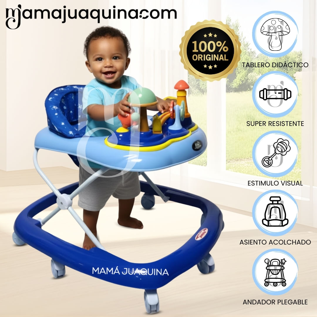 Andador con Tablero Musical «HONGUITO II» Azul