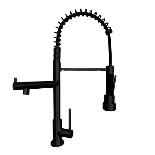 Grifería de Cocina Profesional LC304-309801 Negro Mate con Pico Flexible