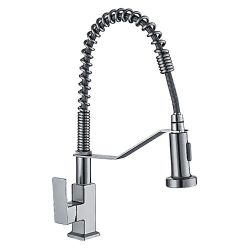 Grifería de Cocina Profesional LC1077 Cromada con Pico Tipo Resorte