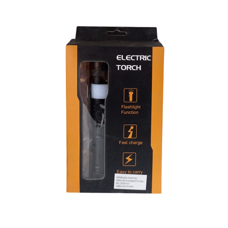 Linterna de mano Multifuncion C/ Lampara Luz Roja Y Azul