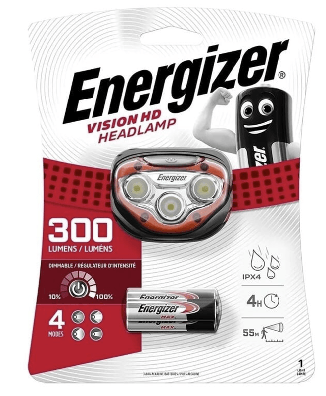 Energizer 300 Lumens Linterna Frontal / Cabeza /manos Libres