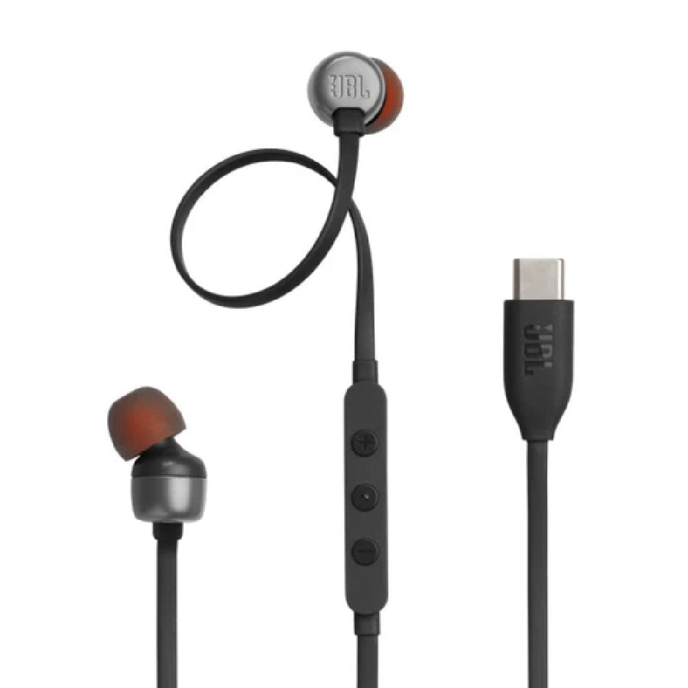 Audífono Jbl Tune 310c Usb-c In Ear Negro Con Micrófono