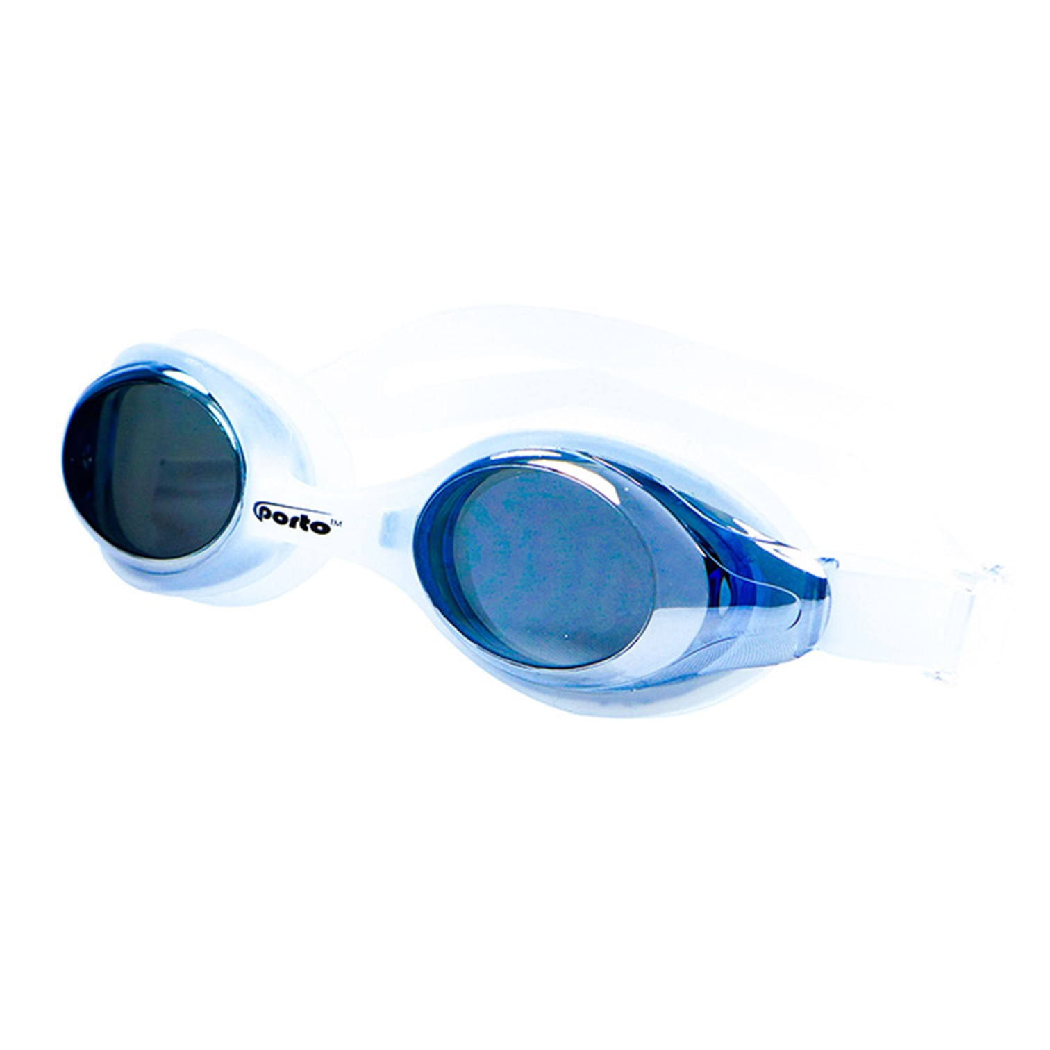 LENTES PARA NATACIÓN ARROW MIRROR PORTO PARA ADULTO BLANCO CELESTE
