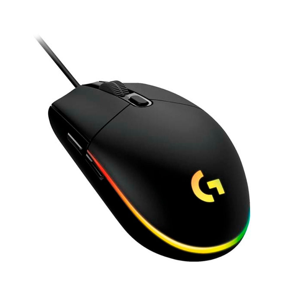 Mouse Logitech G203 Lightsync Optical 8000 Dpi Rgb Black