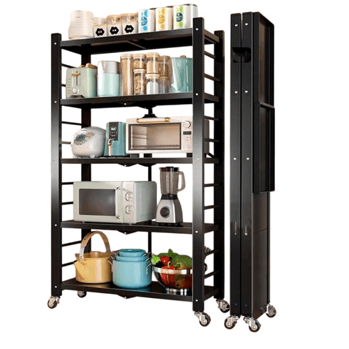 Estantería Plegable para Almacenaje con Ruedas