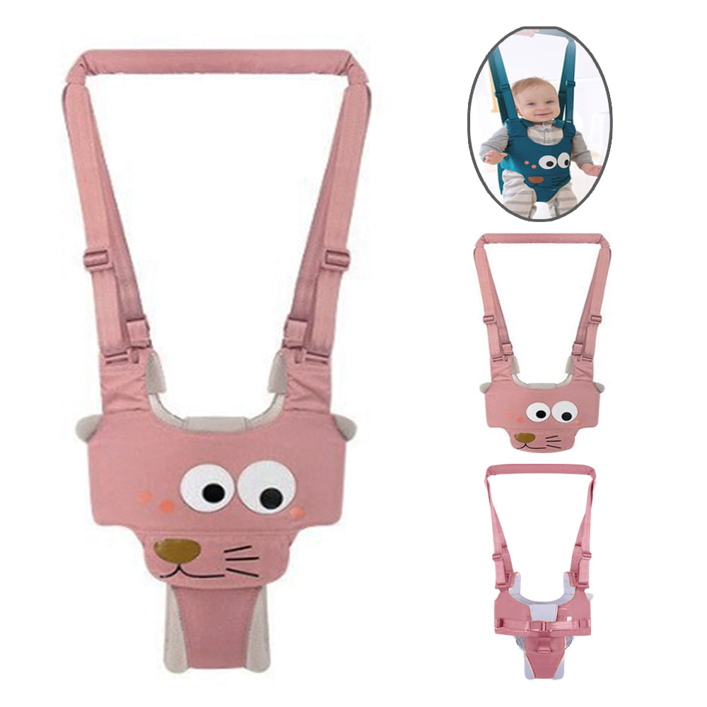 Arnes Caminador 2 en 1 Ojitos Palo Rosa para Bebe