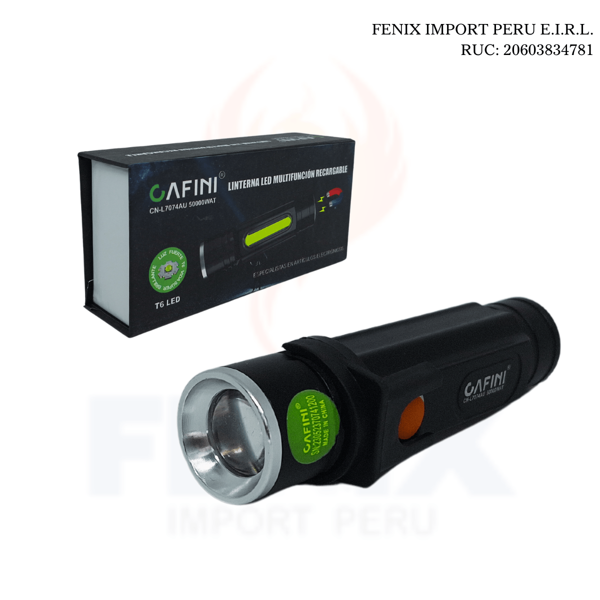 Linterna De Mano Imantado 5000 Watts Cafini Cn-L7074AU