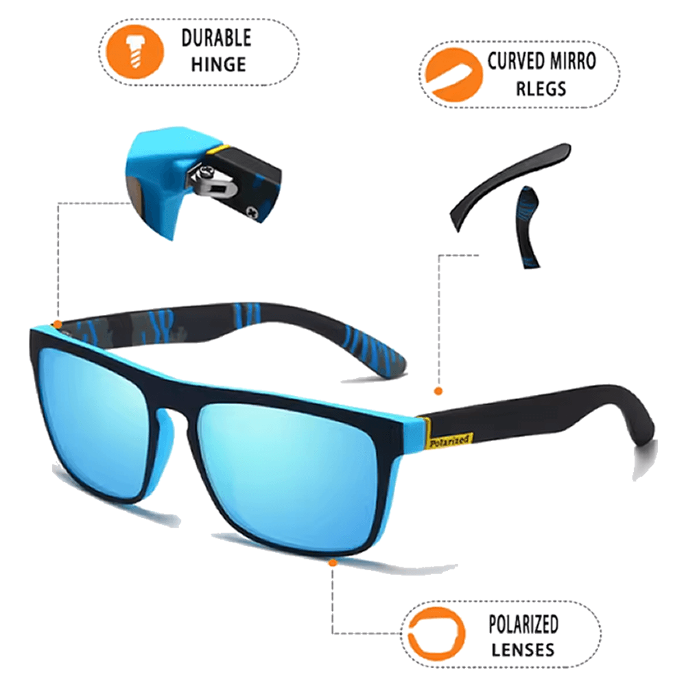 Lentes De Sol Black Polarizadas Para Hombre  Blue  UV400