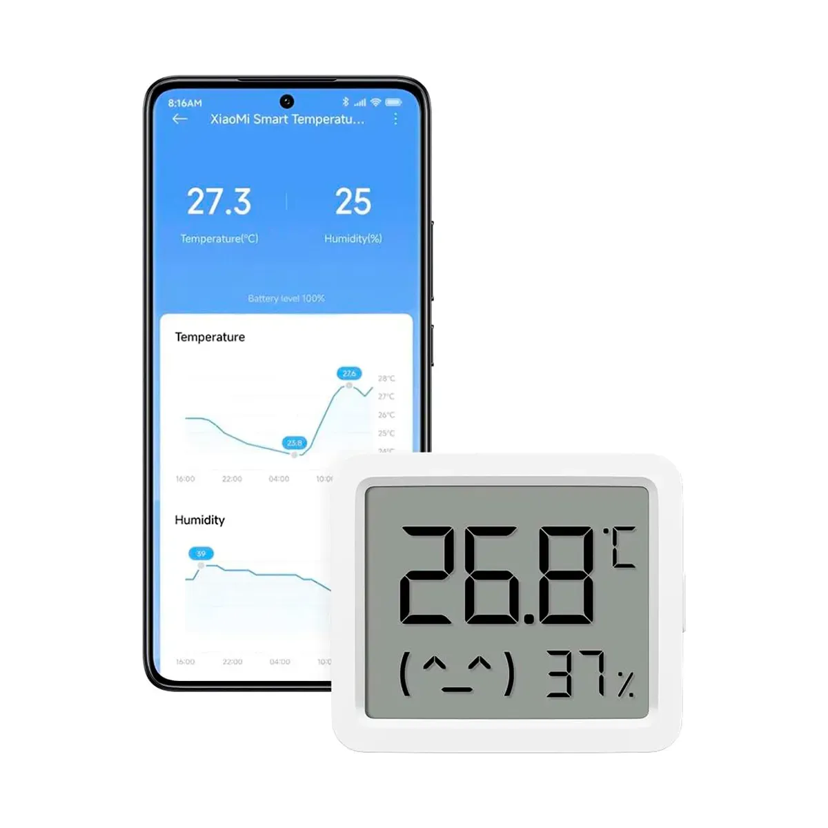 Higrometro Xiaomi Monitor 3 mini Medidor Humedad y Temperatura Bluetooth