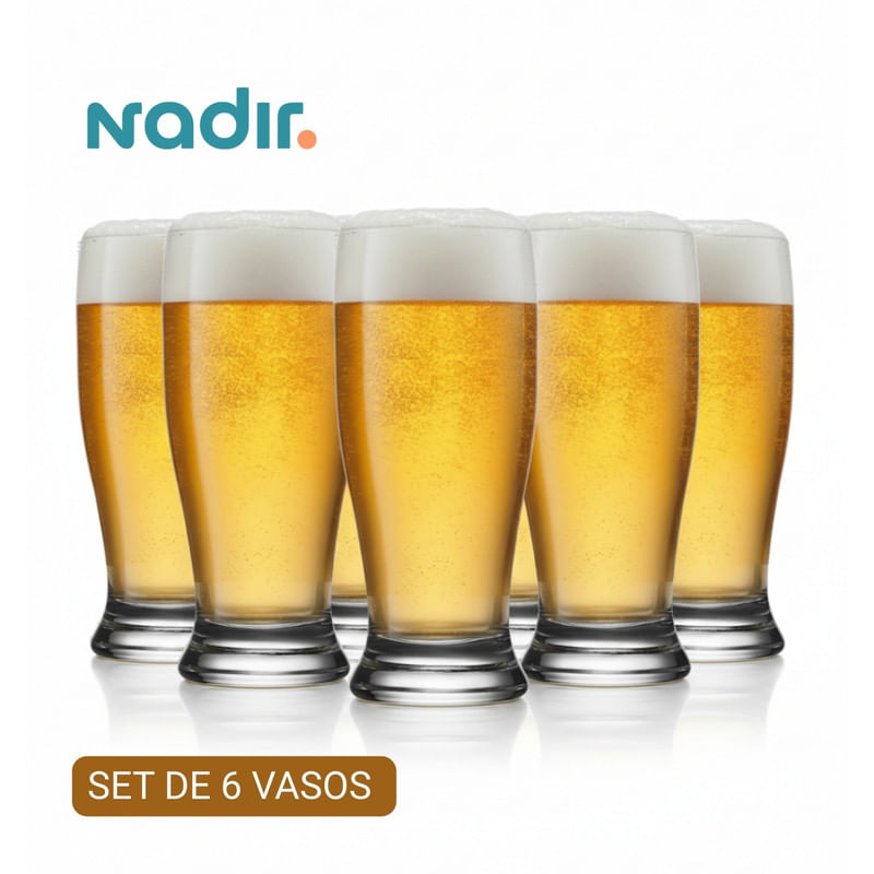 Vasos Cerveceros Munich Nadir 7009 530ml Set X6 Und