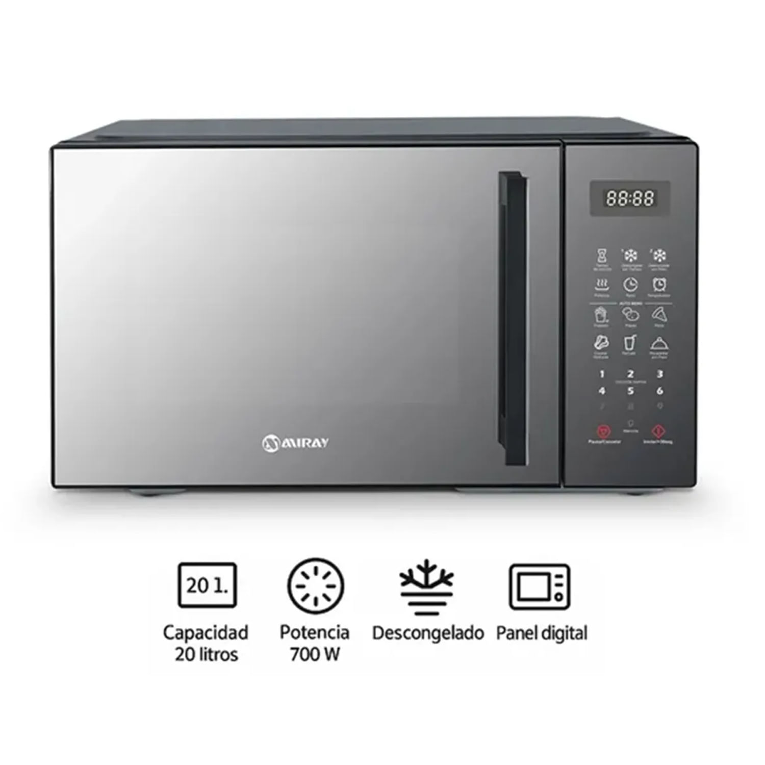 Horno Microondas Miray HMM-205N con Capacidad de 20 Litros