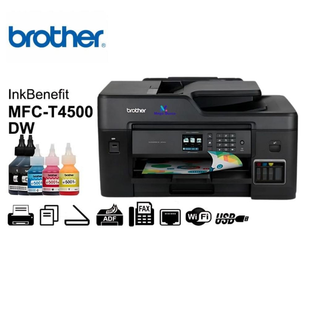 IMPRESORA A3 MFC-T4500DW MULTIFUNCIONAL BROTHER WIFI/ DUPLEX/ ADF