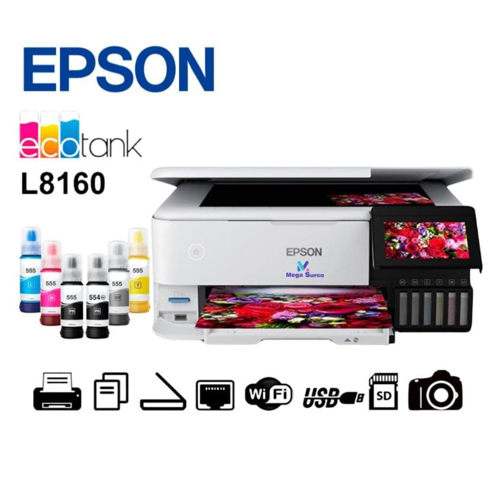 IMPRESORA L8160 EPSON MULTIFUNCIONAL FOTOGRAFICA ECOTANK