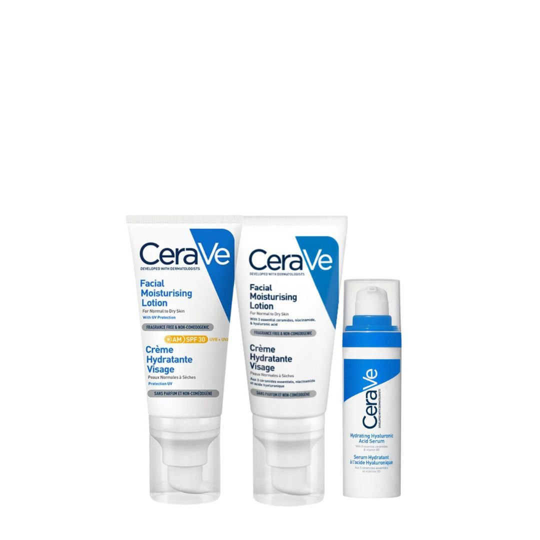 Pack Facial AM + PM + Sérum CeraVe