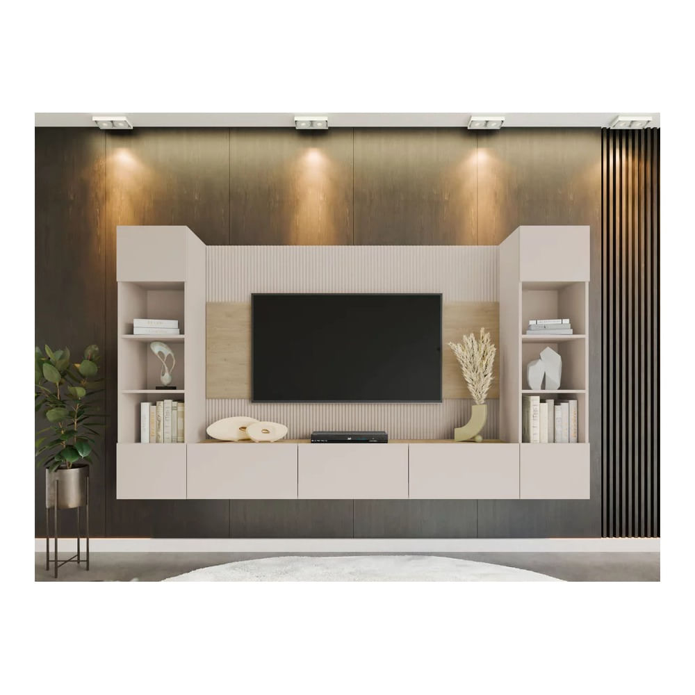 Mesa de TV Flotante Junco Color Capri\Duna TU MESITA