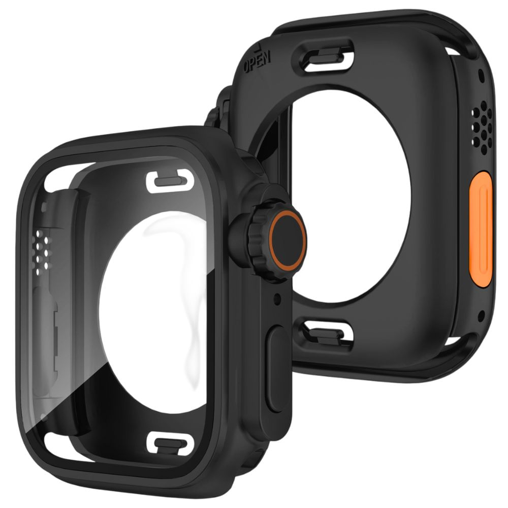 Case Para Apple Watch De Policarbonato Negro Ultra Mate para 44mm
