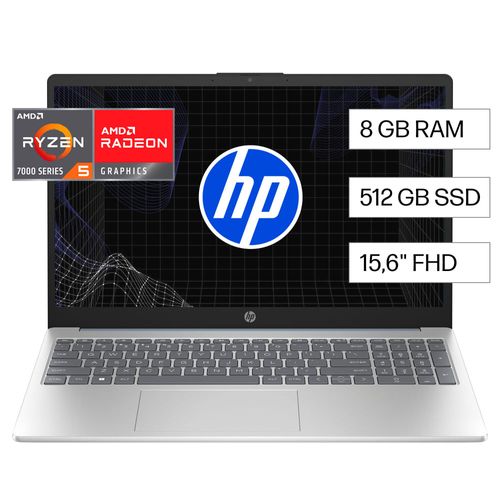 Laptop HP 15-fc0071la AMD Ryzen 5 8GB 512 GB SS 15.6" FHD