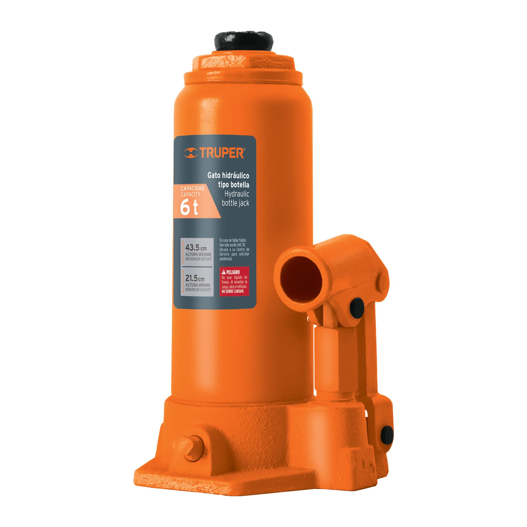 Gata Hidraulica Botella 6 Tn Truper
