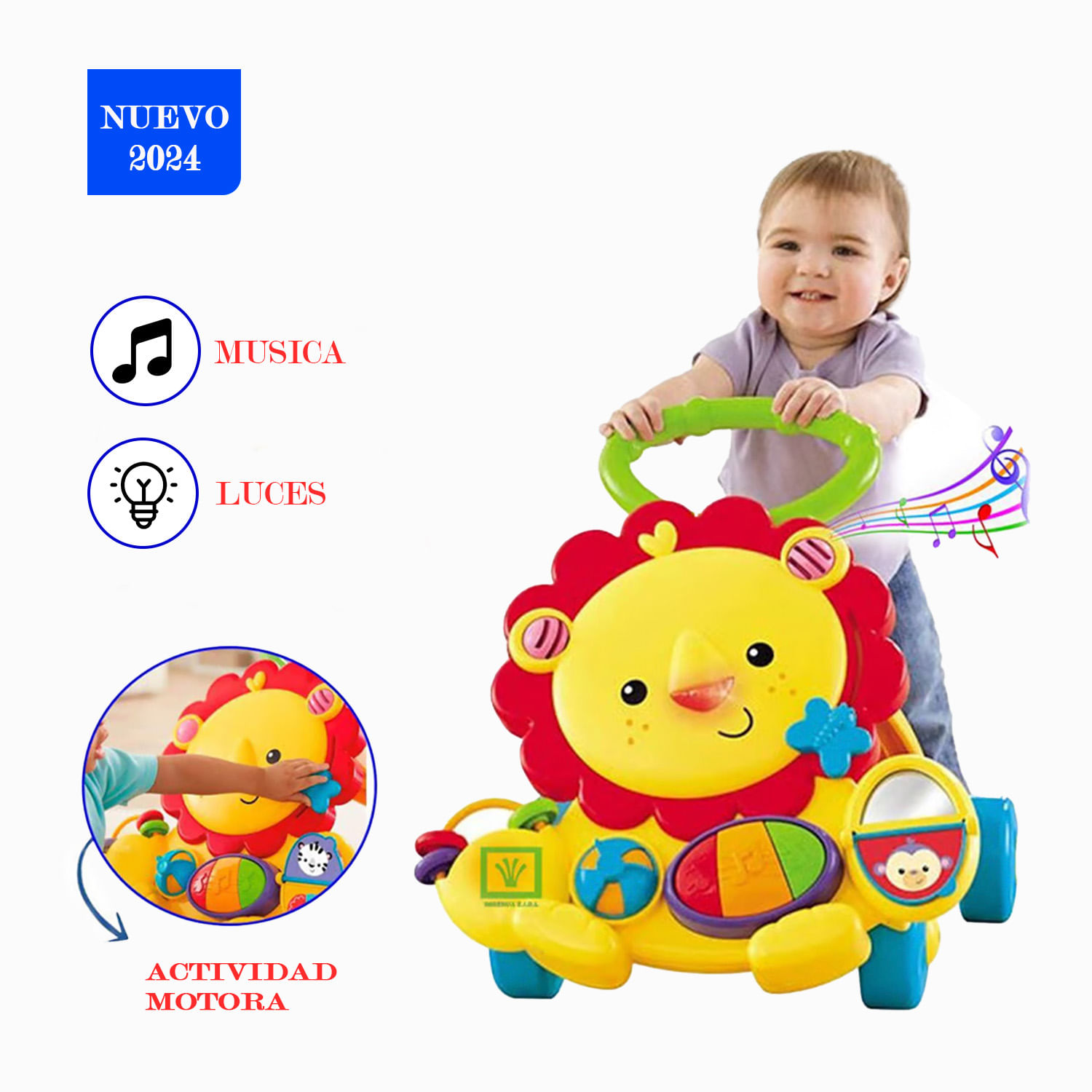 Andador Caminador Ideal Musical 2 en 1 León