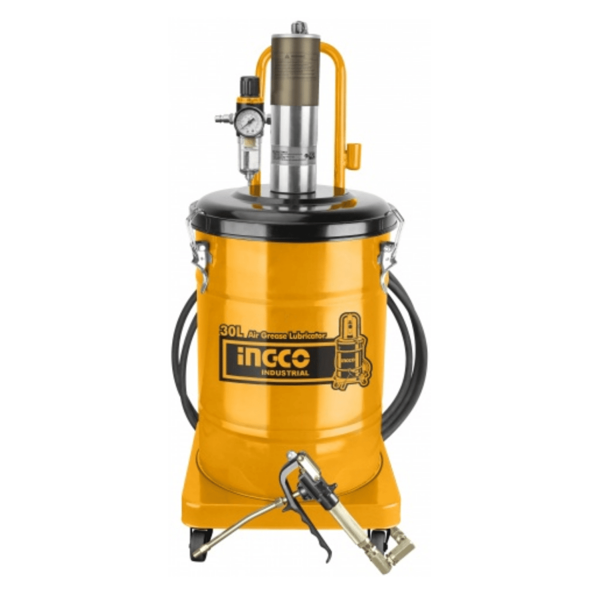 Engrasadora Neumática Industrial 30L Ingco
