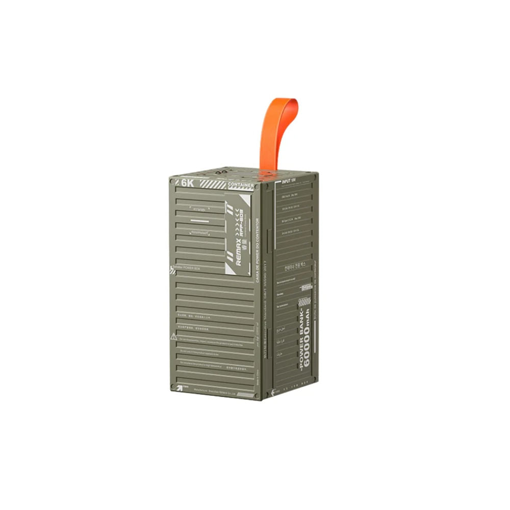 CARGADOR PORTÁTIL LUZ LED REMAX 60000 mAh 20W+22.5W RPP 609 VERDE