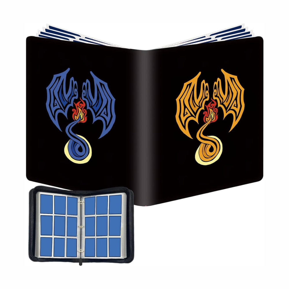 Pokemon Folder 9 Pocket Charizard Blue Red 900 cartas