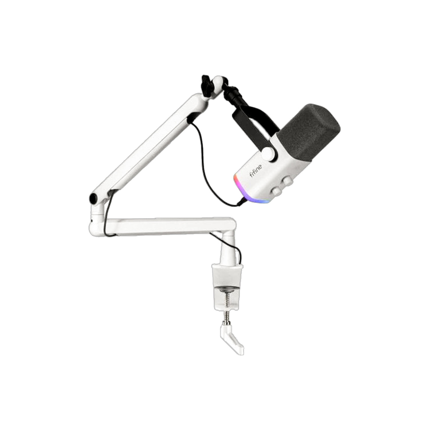 Micrófono Fifine TAM8 USB (soporte de brazo) Blanco