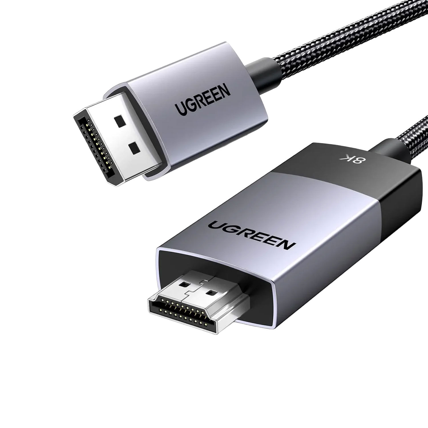 Cable Ugreen DisplayPort a HDMI 8K 60Hz 1m 80395