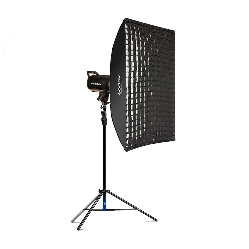 Combo Flash Godox SK300II-V + Parante + Softbox FW80120