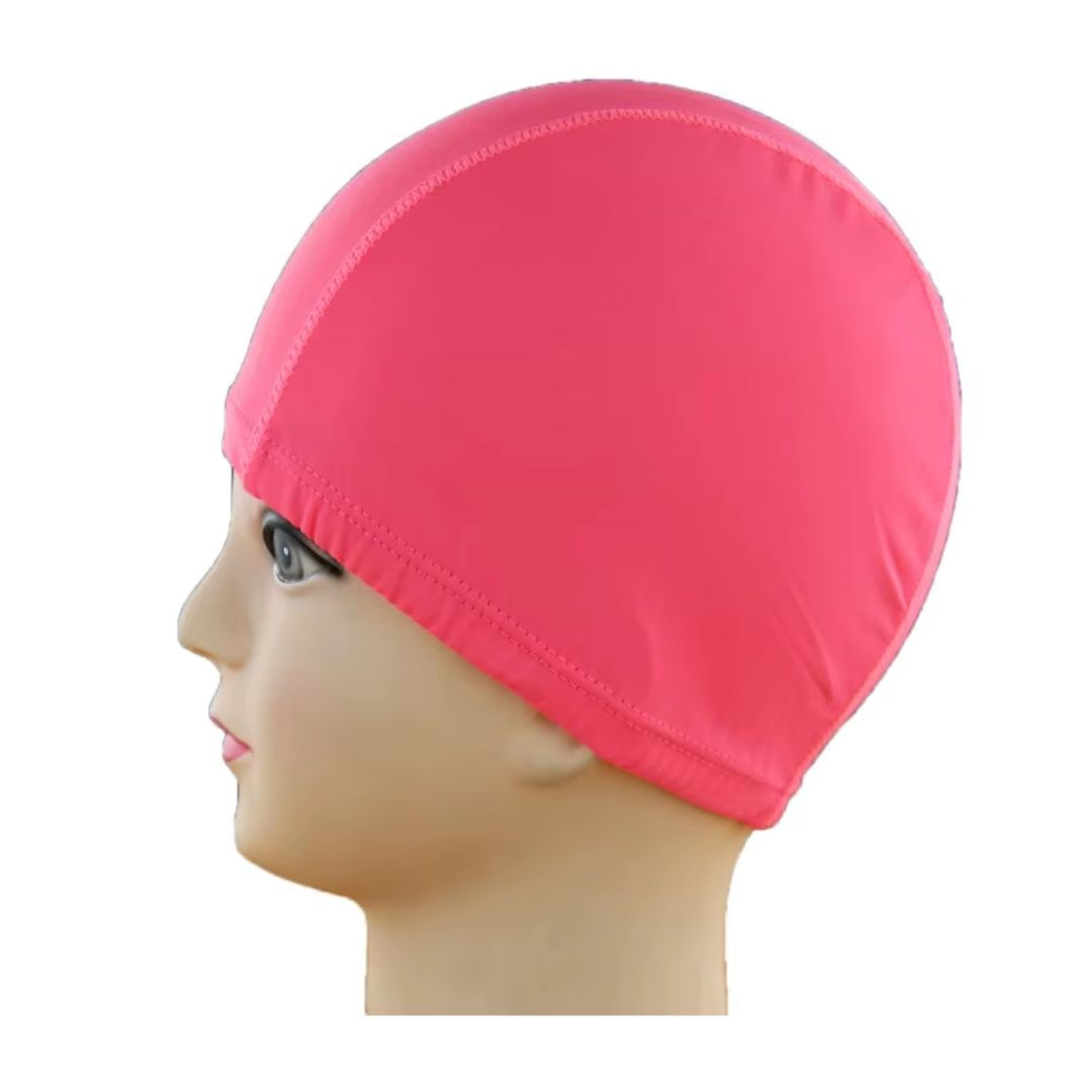 Pack 2 Gorro De Natación De Tela Licra Con Elástico Niñas