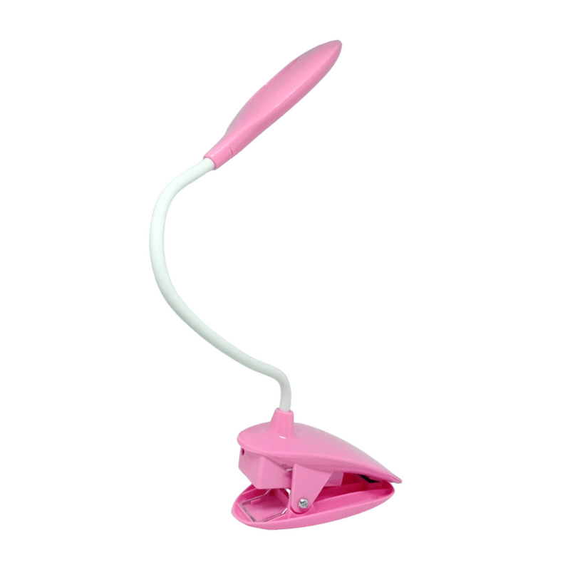 LAMPARA LED USB ESCRITORIO TACTIL 360 C/ CLIP ROSADO