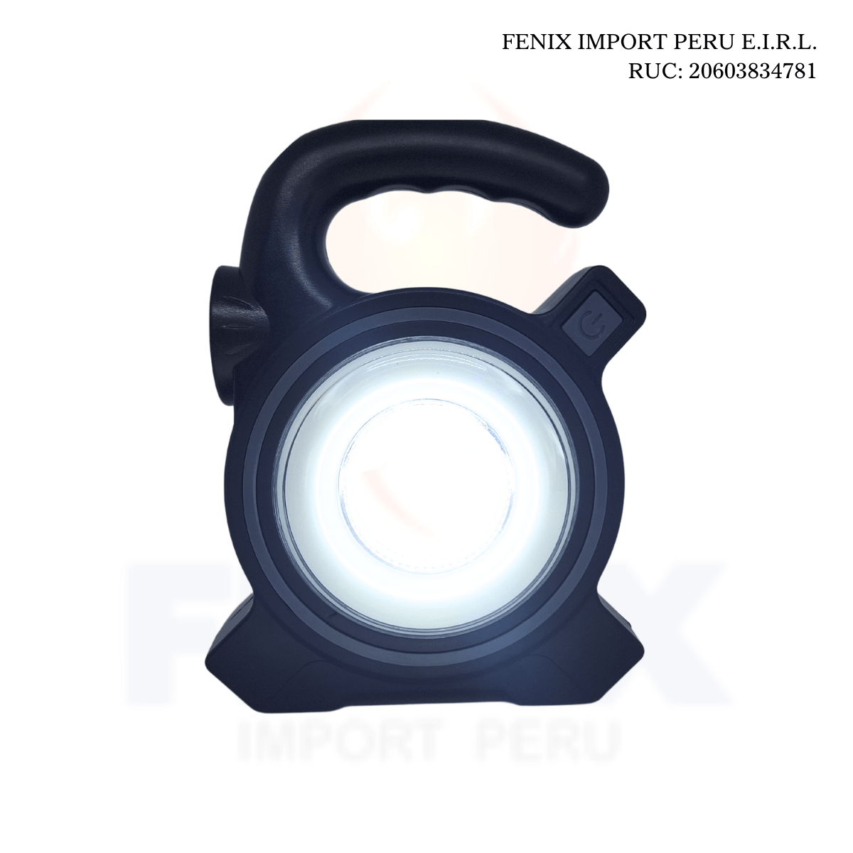 Lampara Y Linterna Potente Recargable Y Solar HW-319-1 Plomo