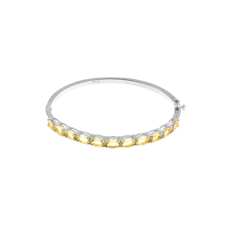 Pulsera Citrino Plata 925