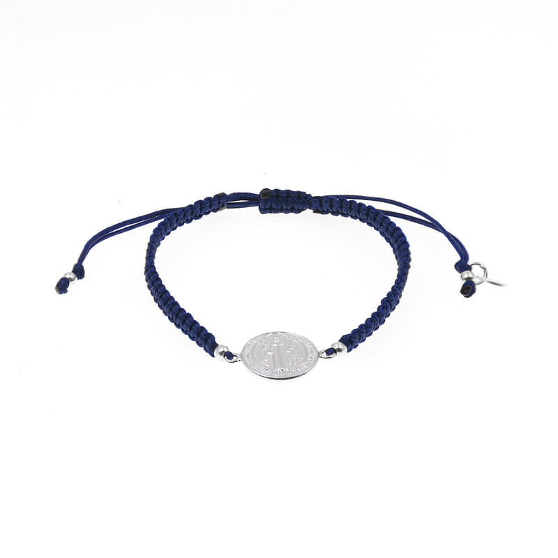 Pulsera San Benito Plata 925 Hombre