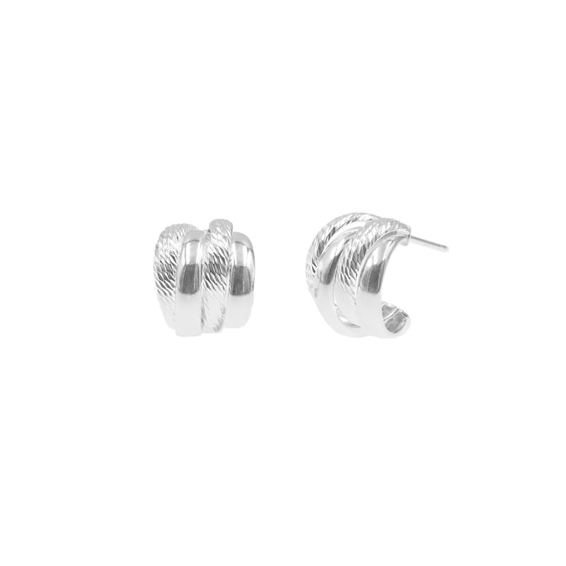 Aretes Zafiro Roseta Plata 925