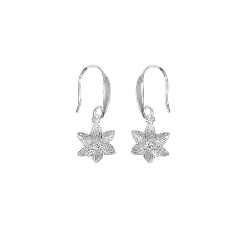 Aretes Esmeralda Ovales Plata 925