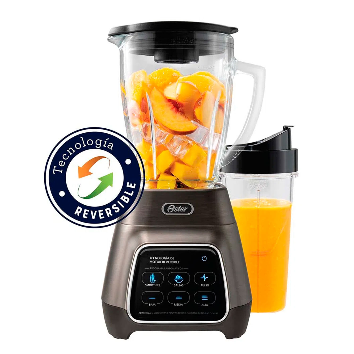 Licuadora con Tecnología Reversible + Vaso Oster BLSTPYG1312XBG - ELECTROYHOGAR
