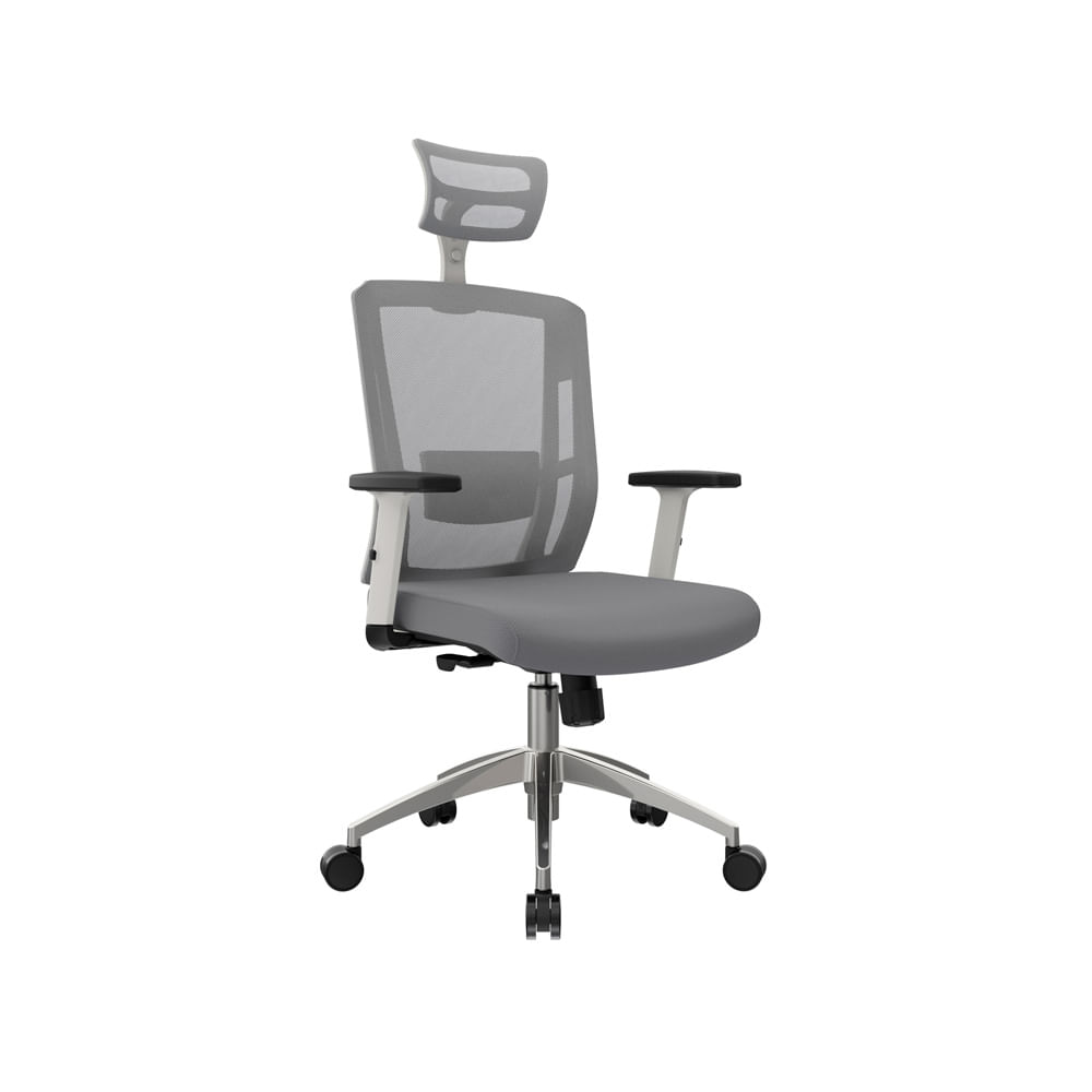 Silla De Oficina Giratoria Ergonómica Delphi II Presidente Gris Ofideas