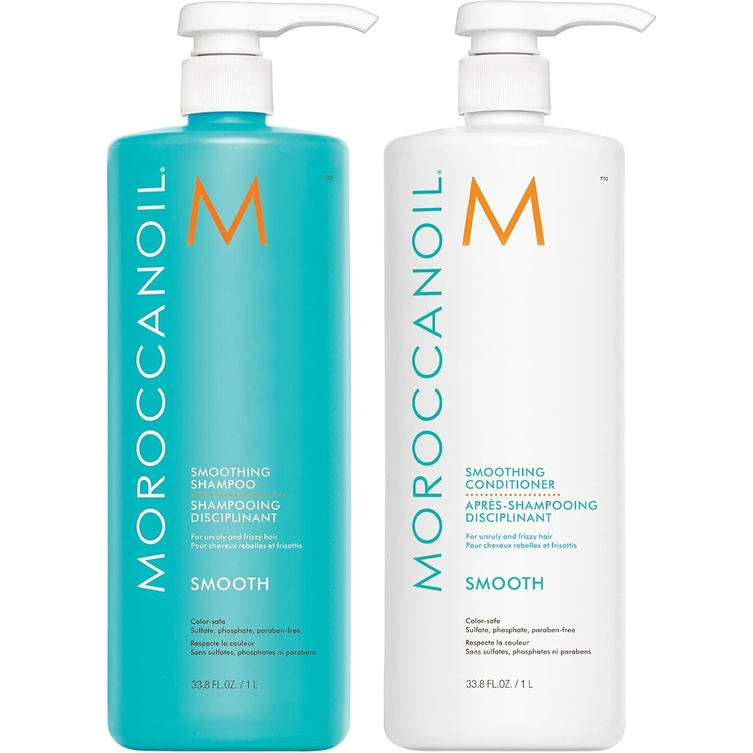 Shampoo Suavizante 1000ml + Acondicionador Moroccanoil Smooth