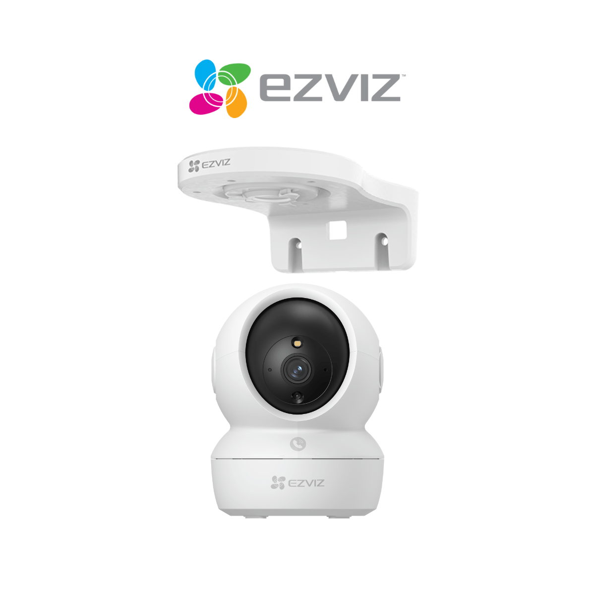 Cámara Inalámbrica Wifi 360º para interiores H6C Full Hd + Soporte de montaje- Ezviz