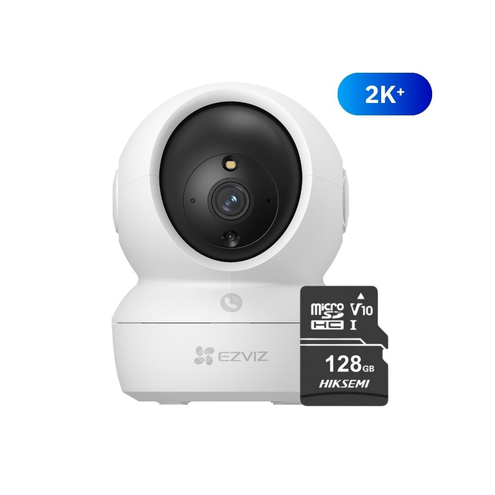 Cámara Inalámbrica Wifi 360º H6C 2K+ 4MP + Micro SD 128gb para interior hogar- Ezviz
