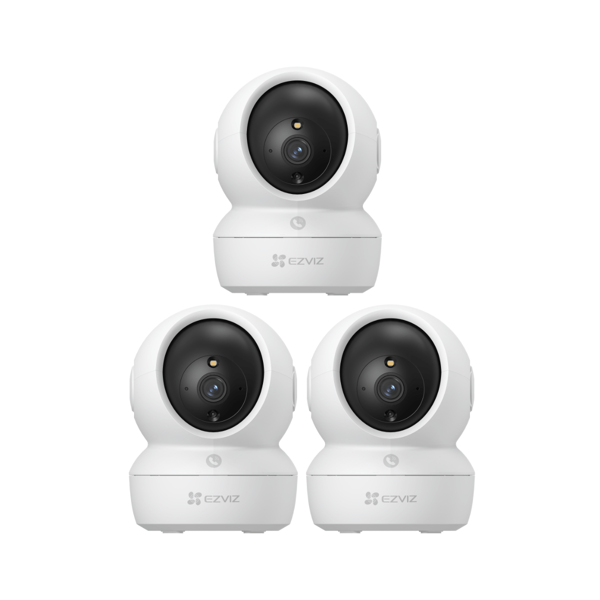 Kit de 3 cámaras de seguridad para interiores H6C Pro Full HD - Ezviz
